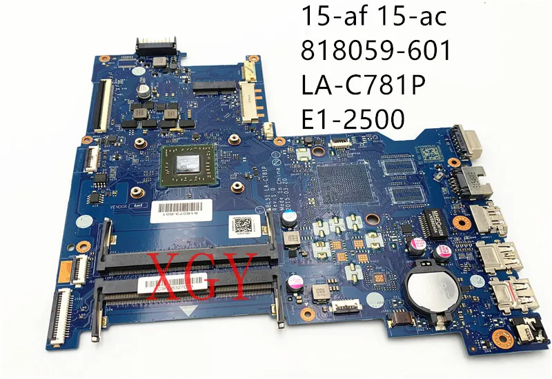 

for hp pavillon 15-af 15-ac Motherboard 818059-601 LA-C781P E1-2500