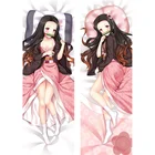 Чехол для подушки с изображением героев мультфильма рассекающий демонов Kimetsu no Yaiba, постельное белье дакимакура камадо незуко, обнимающий аниме, чехол для подушки