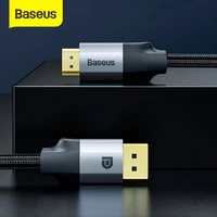 baseus displayport to hdmi compatible cable 4k 30hz dp to hdmi compatible cable for laptop projector tv display port 4k hd cable