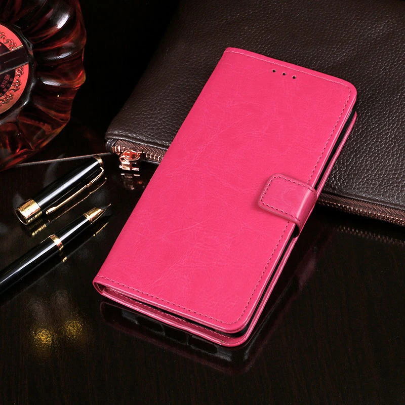 Rose Кожаный чехол-бумажник чехол для samsung galaxy J1 J2 Core J3 J4 J5 J6 плюс J7 Neo Prime 2 J8 классический Флип Стенд кожаный чехол - Цвет: Rose