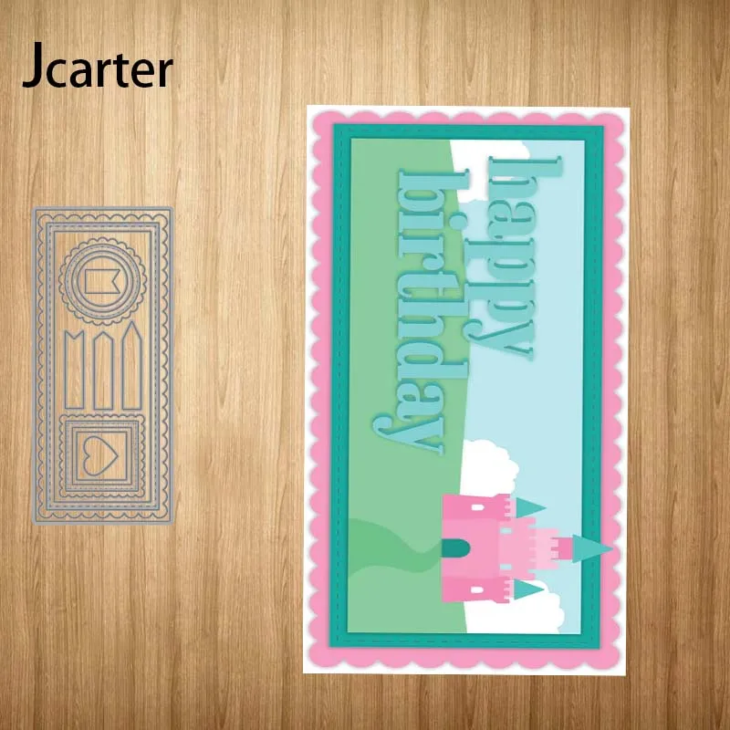 

Rectangle Lace Circle Slogan Metal Cutting Dies Craft Cut Die Stencil Scrapbooking Handmade Paper Make Album Model Punch Blade