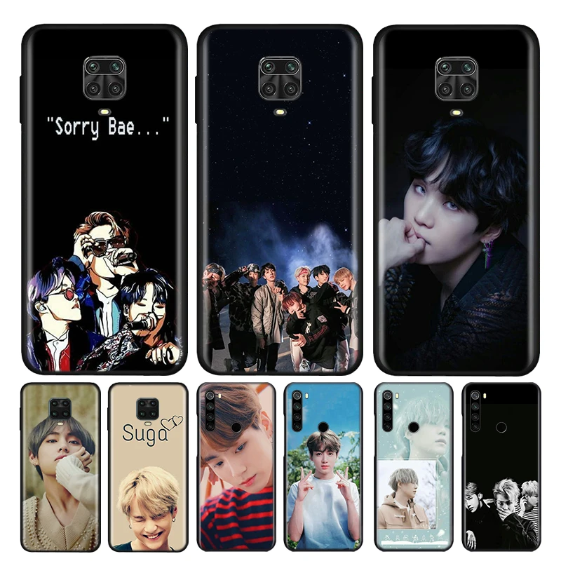 

Rap RM JIMIN JIN SUGA Silicone Cover For Xiaomi Redmi Note 10 10S 9 9S Pro Max 9T 8T 8 7 6 5 Pro 5A Phone Case