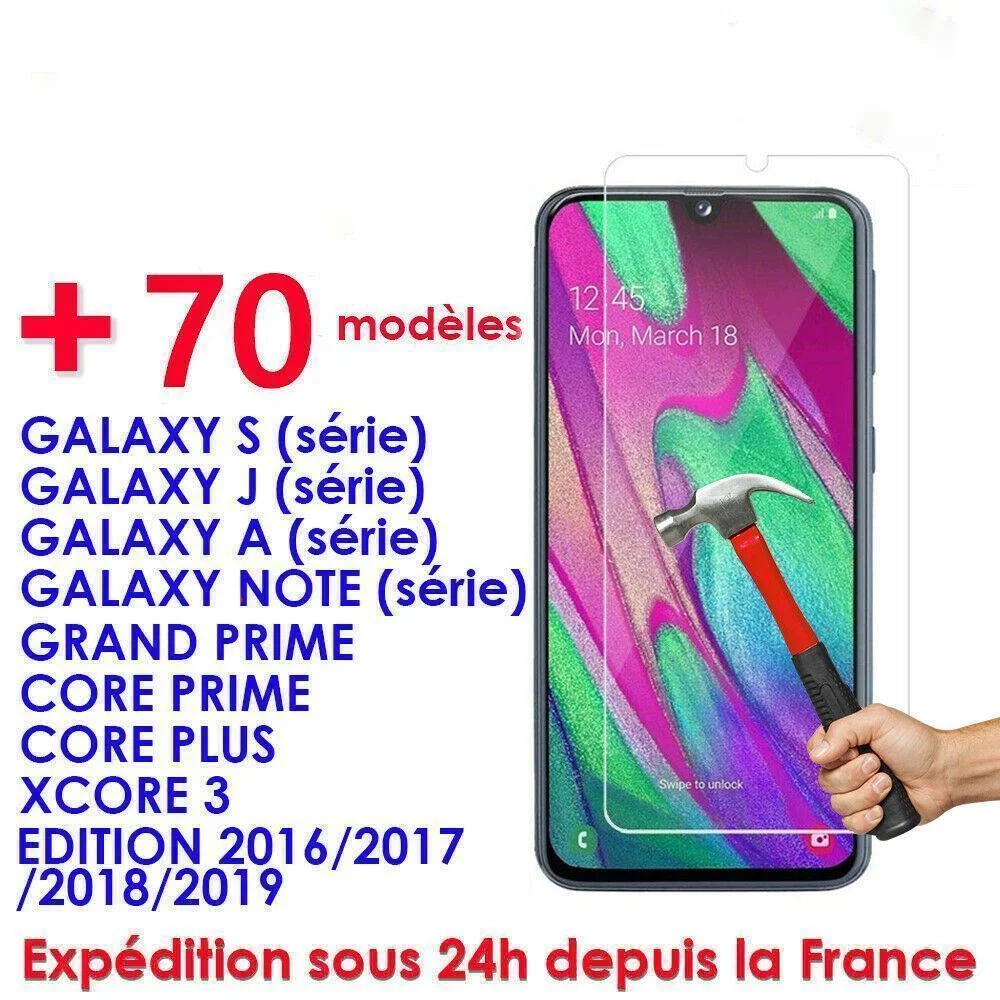 

Etui Coque + Film Verre Tremp Cran for samsung A40/a50/a10/a20/s10/s9/s8/s7/a6/a8