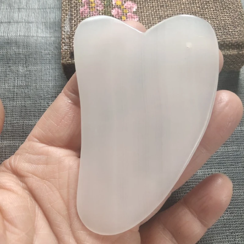 Комплект из 2 предметов афганская белого нефрита гуашь скребок уход за кожей лица