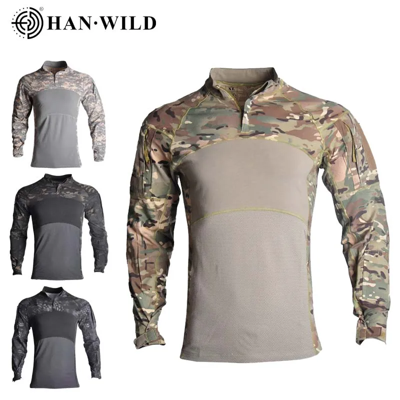 

Tactical Shirt Combat Hiking Proven Tactical Clothing Military Uniform Camouflage Airsoft Army Suit Breathable Work Clothes Men