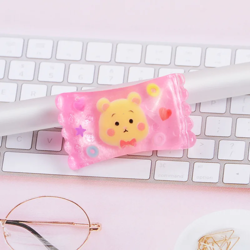 Happy monkey 10 шт. Kawaii Slime Подвески Смола милые животные конфеты добавки аксессуары DIY Набор для пушистой прозрачной хрустящей слизи глины