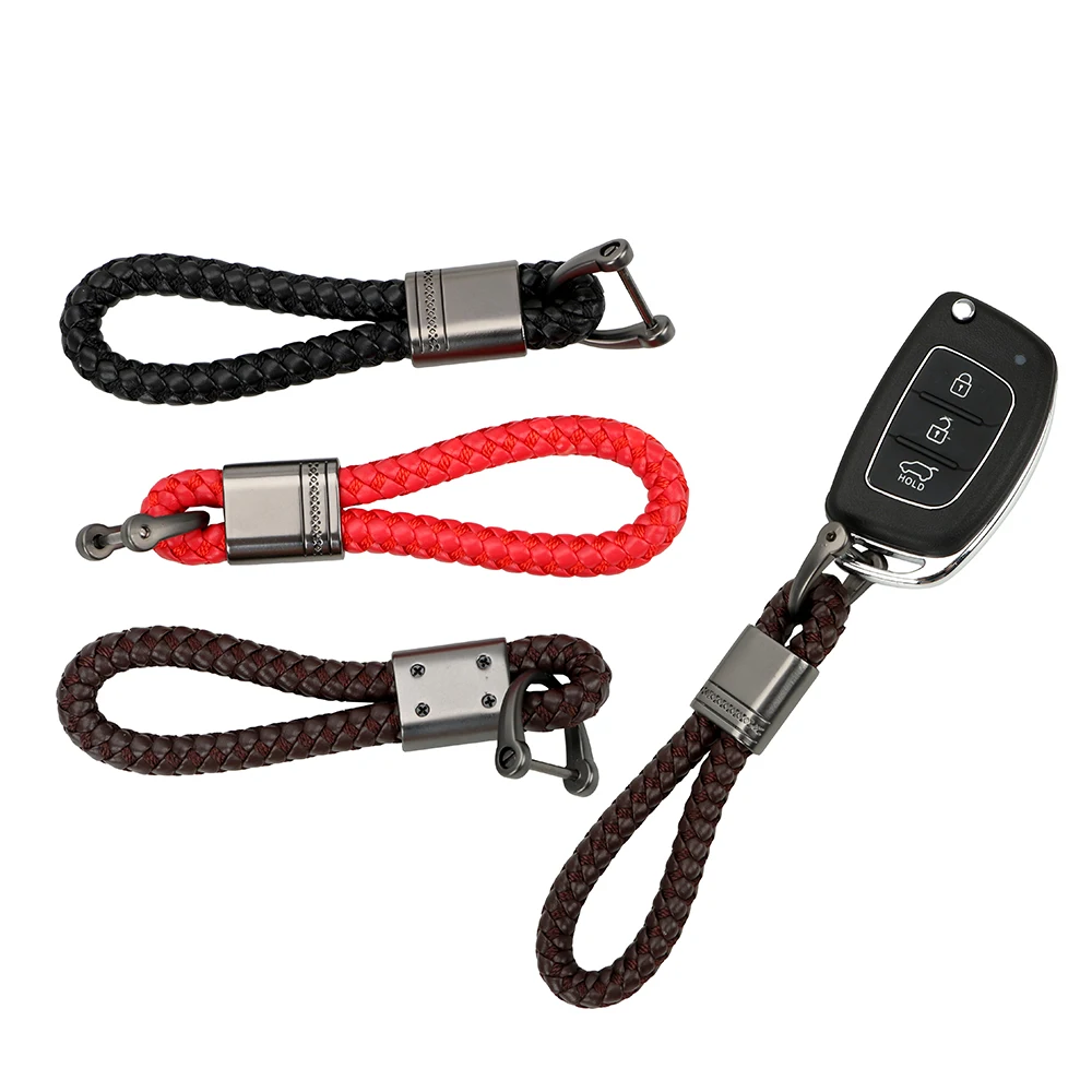 FORAUTO автомобильный брелок для ключей из PU искусственной кожи ручной работы в виде