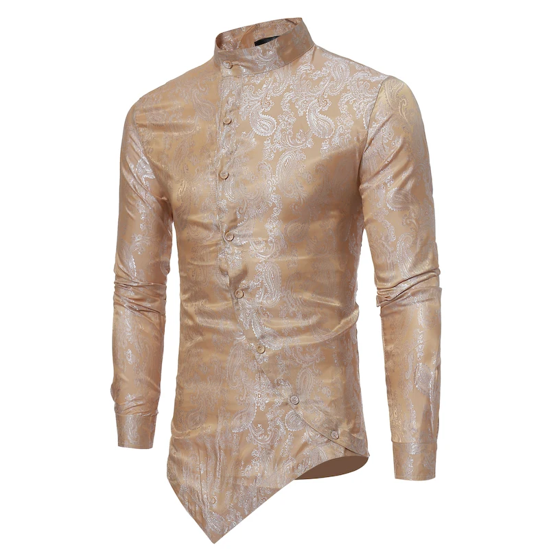 

Plus Size Men's Tooling Long-Sleeve Shirt Print chinese style long sleeve shirts