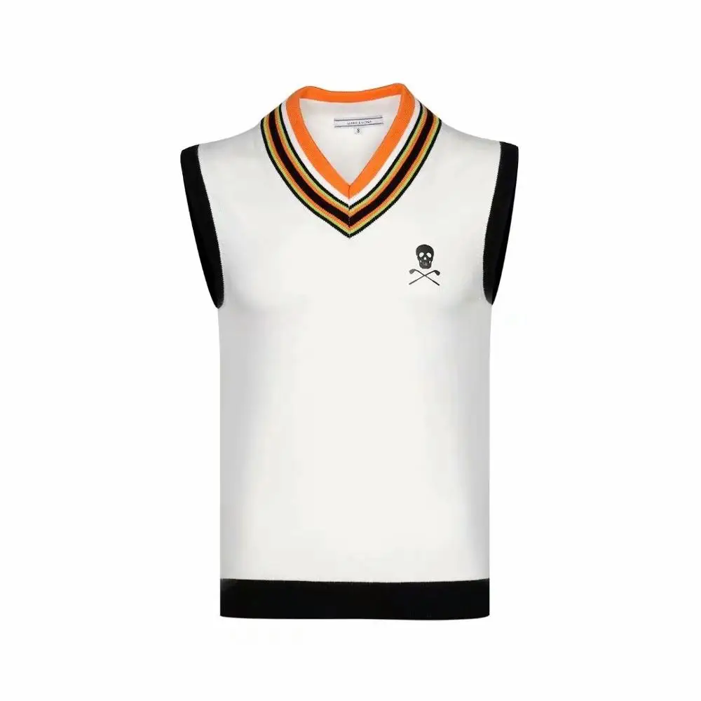 Новая мужская метка с черепом Lona жилет гольф без рукавов свитер спорт осень зима