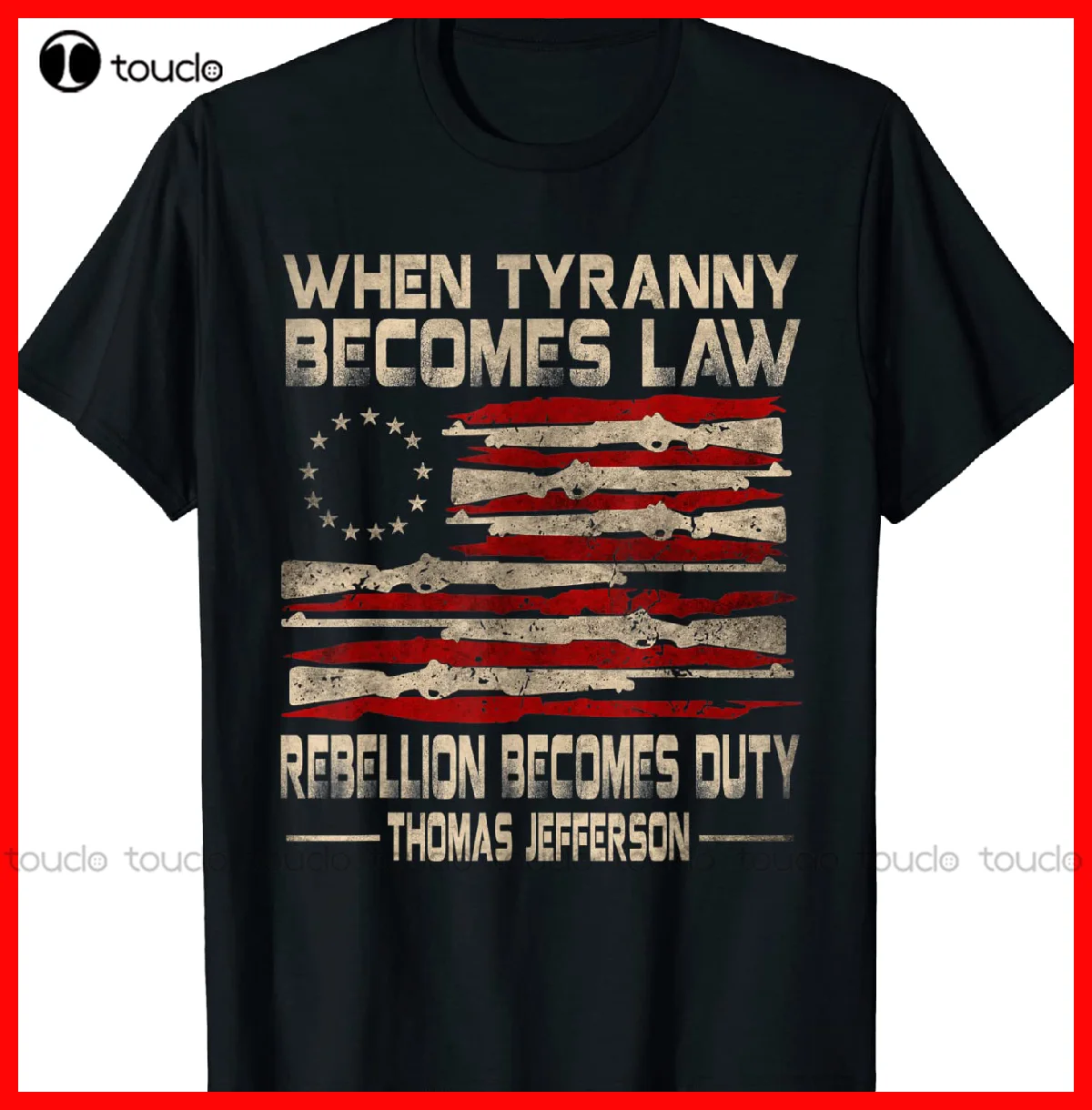 

When Tyranny Becomes Law Rebellion Becomes Duty Usa Flag T-Shirt Funny Shirts For Men Custom Aldult Teen Unisex Xs-5Xl