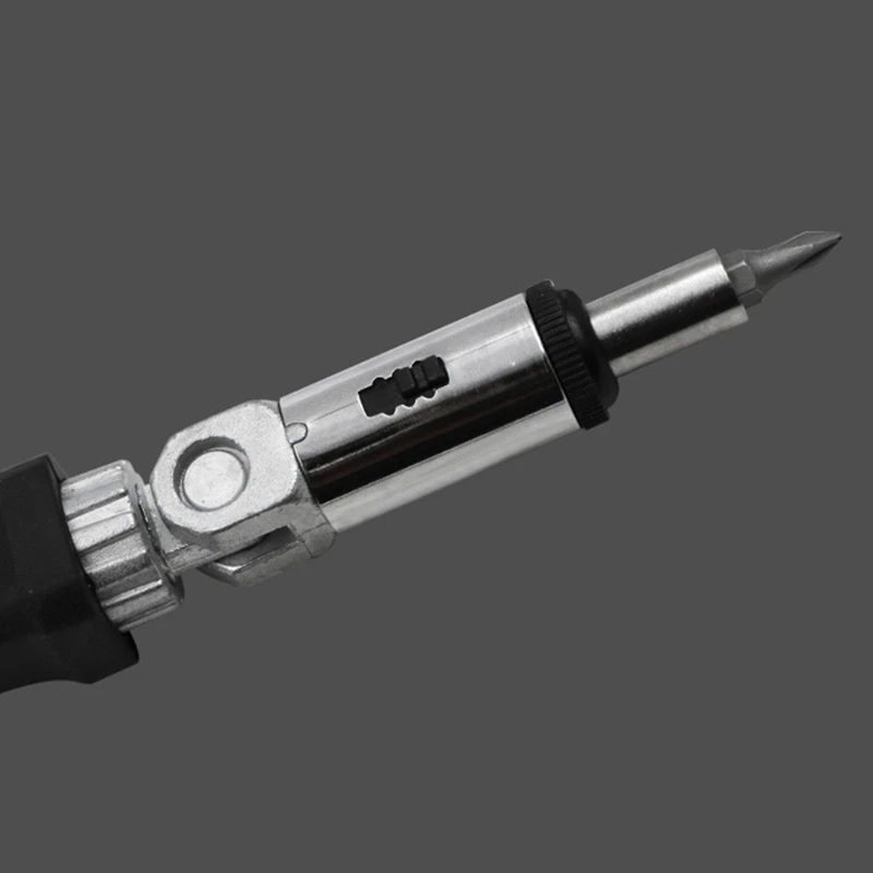 

Ratchet Screwdriver 180 Degree T-type Foldable Screwdriver Set 1/4 Hex Interface Lock Disassemble Screwdriver Tool