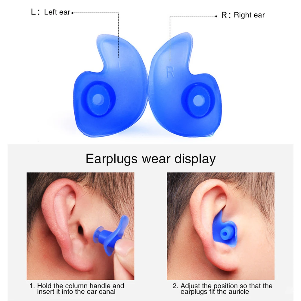 Профессиональные затычки для ушей Мягкие силиконовые Экологичные взрослых