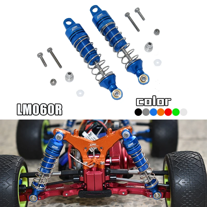 

GPM LOSI 1/18 Mini-T 2,0 2WD Стадион Грузовик RTR обновленные аксессуары металлический задний шок (расстояние от середины 60 мм) LOS213000