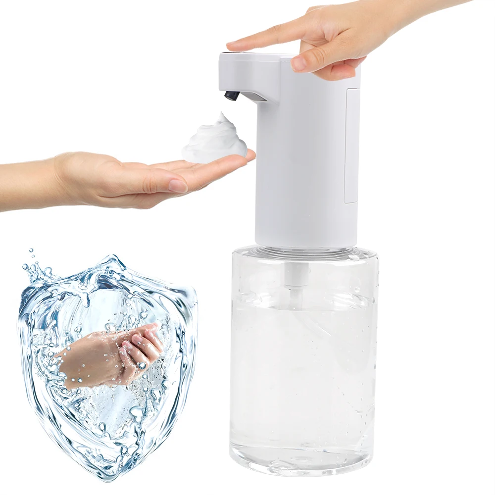

Automatic Soap Dispenser Smart Sensor Hand Washer Soap Dispenser Touchless Foam Liquid Dispenser for Kitchen Bathroom ABS 350ML