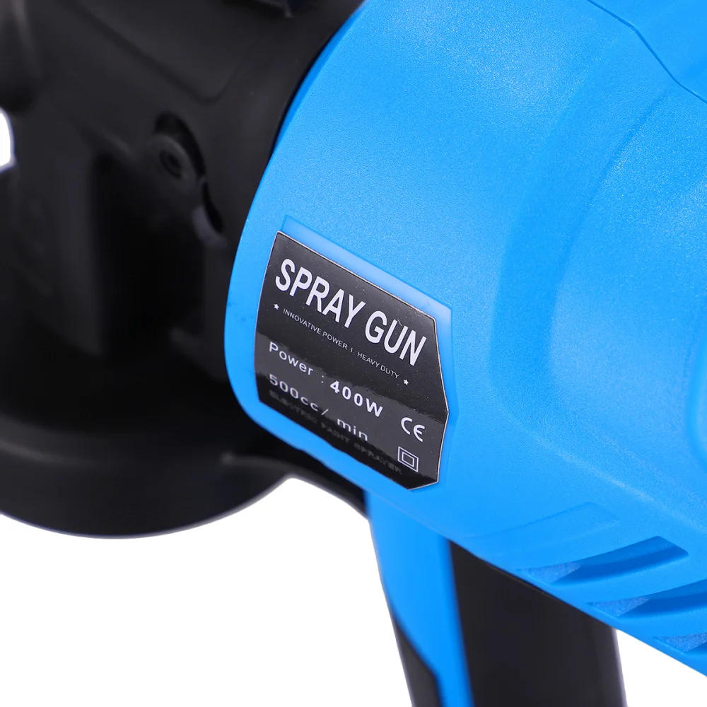 

400W Portable High Pressure Electric Paint Sprayer Durable Spraying Tool Latex Paint Sprayer with US Plug (Blue)