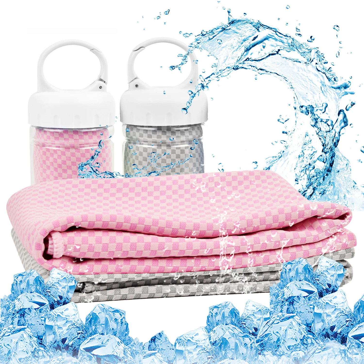 

In Summer, Use Cool,Fast Drying Exercise Towel To Cool Fiber And Prevent Heatstroke. Buy One And Get One Free