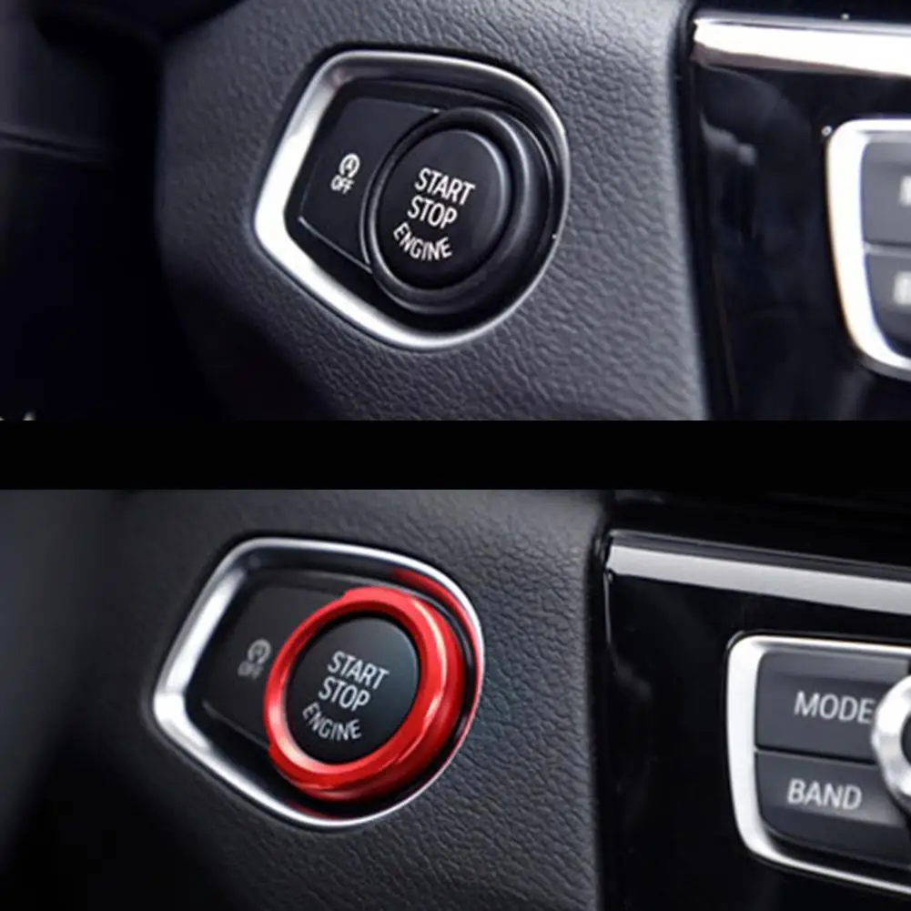 Автомобильный Стайлинг кнопка запуска вертикальная панель для автомобильного