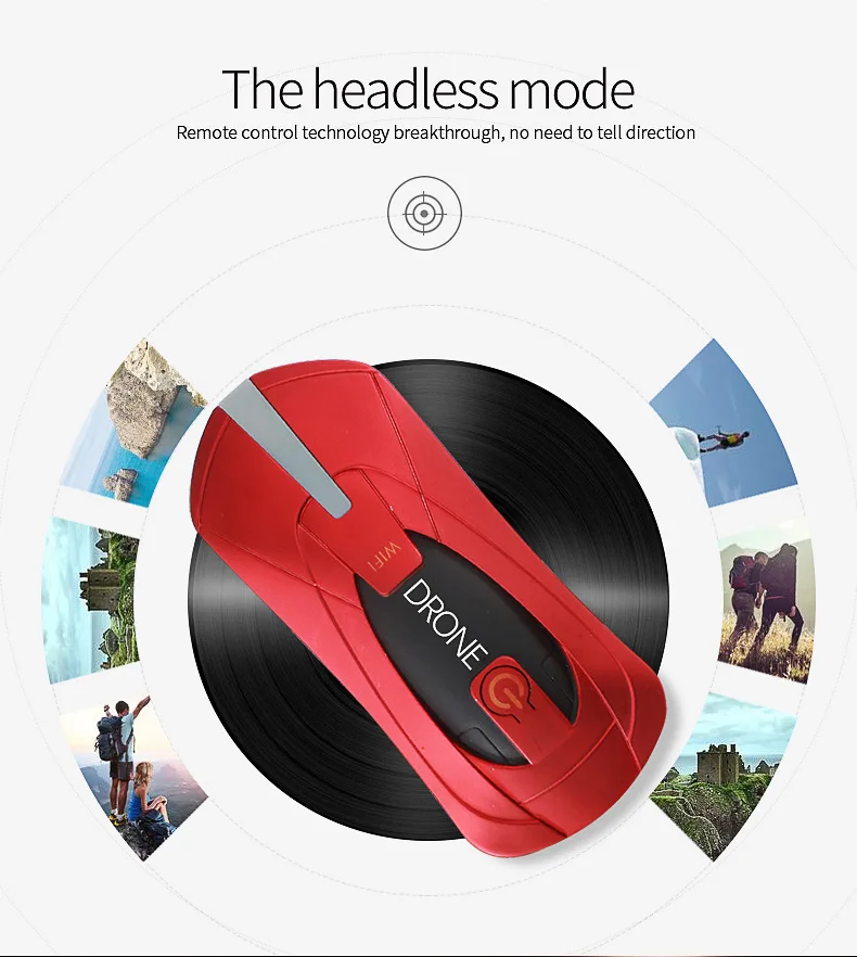 Мини-Дрон с камерой HD складной однокнопочный возврат FPV Квадрокоптер Follow Me RC