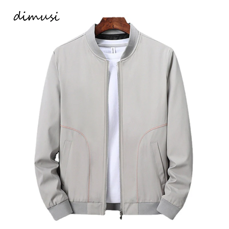 

DIMUSI Spring Autum Men's Bomber Zipper Jacket Male Fashion Streetwear Pilot Coat Casual Slim Fit Baseball Jackets Men Clothing