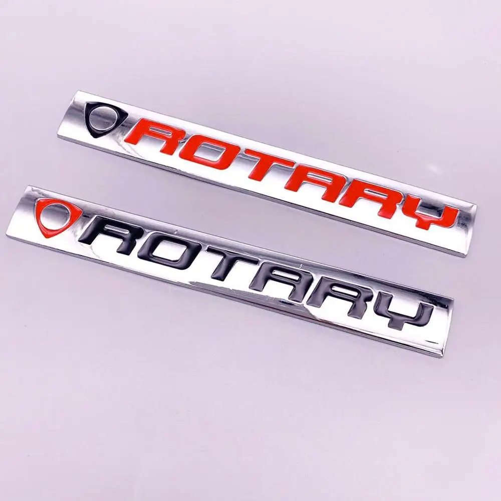 

2pcs 3D Metal Car Rear Trunk Badge sticker for Mazda M3 M6 Axela Atenza for Rotary Engine Standard Symbol Emblem