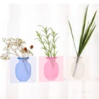 Силиконовые наклейки для растений, горшки, бутылки, липкие вазы сделай сам, легкая в холодильнике, мягкое стекло, корпус, офис, домашние цветы, украшения для стен