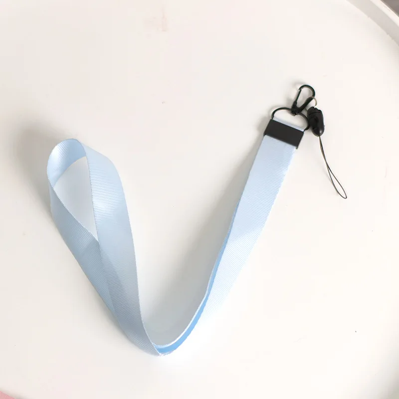 Blue Long Новое поступление,, полиэстер, однотонный цвет, для сотового телефона, на шею, ремешок, на шею, на лямках, на лямках, или на смартфоне, брелок для ключей, ID карты - Цвет: Blue Long