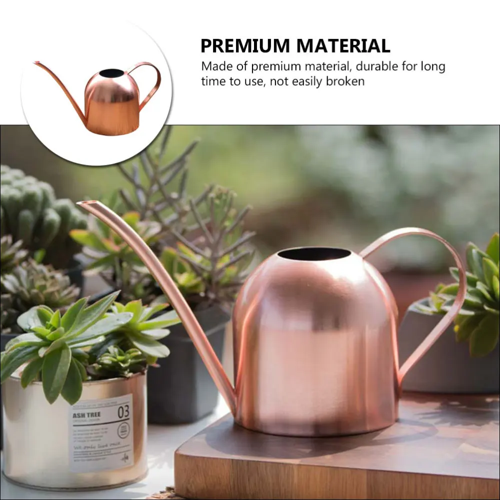 

1Pc Practical Sprinkle Kettle Creative Gardening Watering Bottle Rose Gold