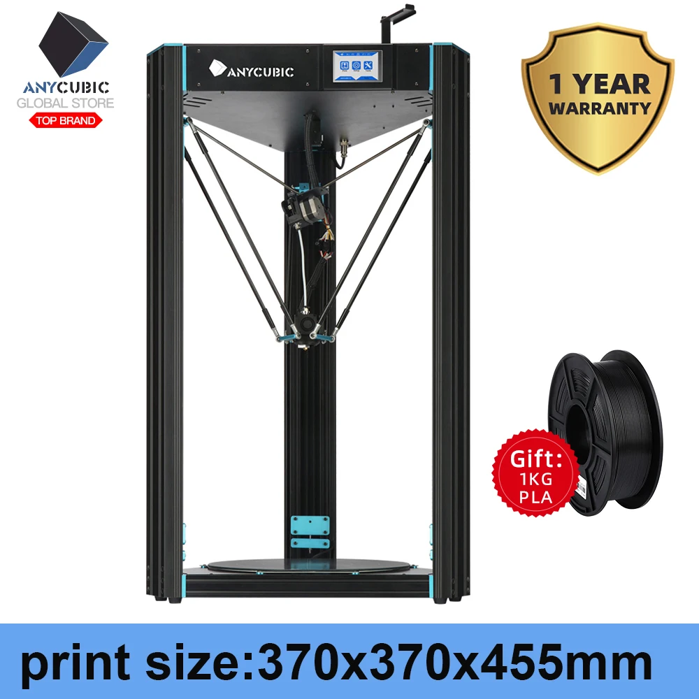ANYCUBIC 3D принтер Хищник большого размера плюс полностью металлический TFT экран