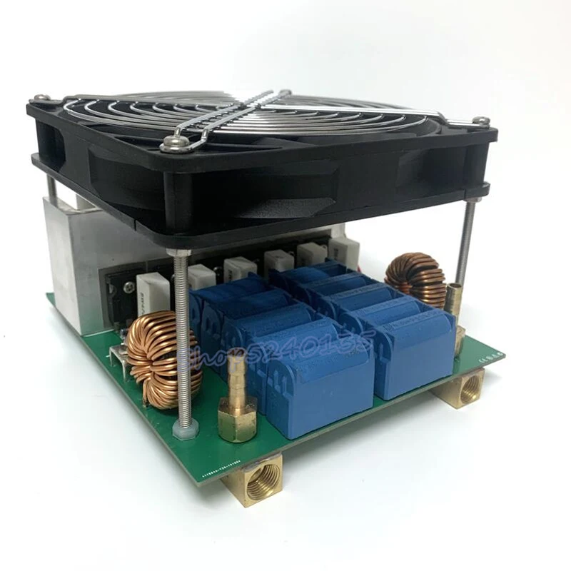 3000 Вт DC12-80V звс высокочастотный индукционный нагрев закалки отжига машина плавления металла+ водопровод+ насос+ катушка
