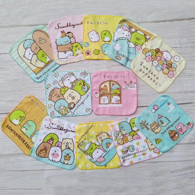 5 шт./компл. мультяшный аниме Sumikko Gurashi стильные банные полотенца хлопковый