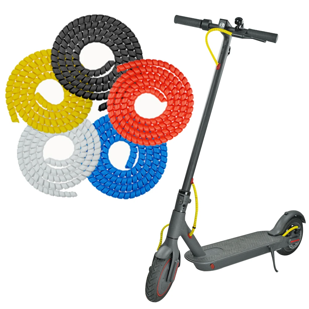 

1m Line Organizer Pipe Spiral Wrap Winding Cable Wire Protector Cover Tube for XIAOMI M365/PRO Electric Scooters