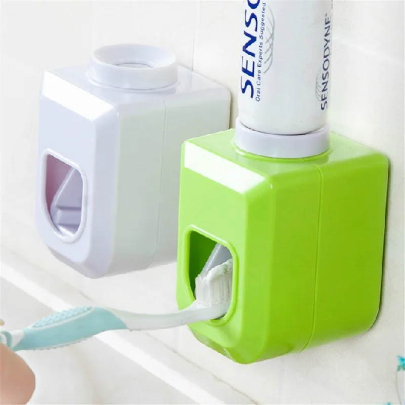 

1Pc New Hands Free Automatic Squeezer Toothpaste Dispenser Squeeze Out Wall Mount Bathroom Accessories 4 Colors