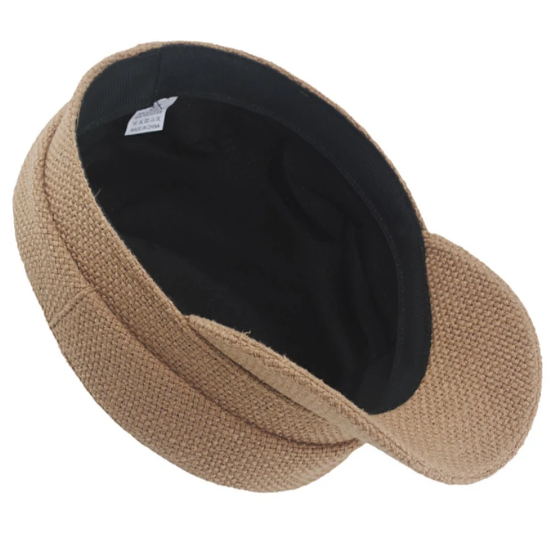 Мужской и женский берет HT3053 льняная Кепка в стиле милитари армейская художника