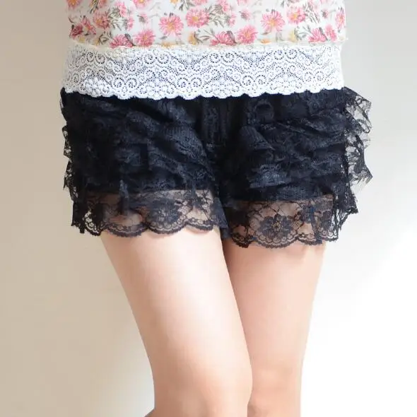 Женские сексуальные кружевные шорты с эластичной резинкой на талии милые в