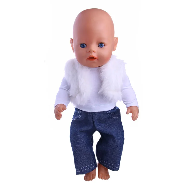 Милый комплект аксессуаров жилет юбка подходит для 18-дюймовой девочки и куклы