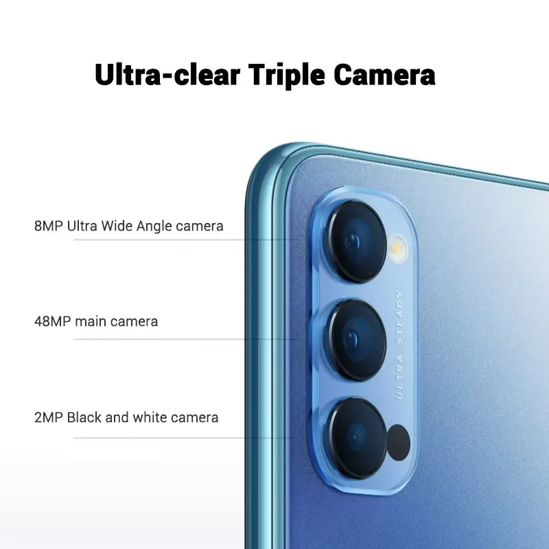 OPPO Рино 4 5G мобильный телефон 6 дюймов AMOLED Snapdragon 76 в Wi-Fi SA/НСА SuperVOOC 2 0 NFC Google Play |