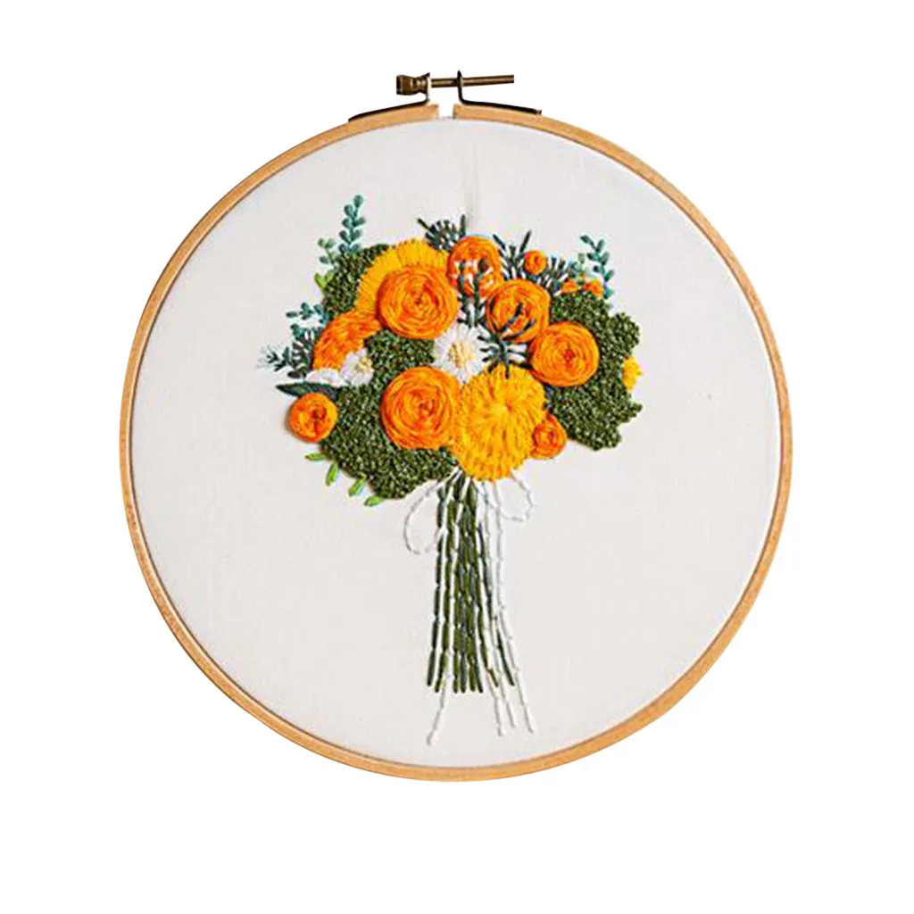 

Beautiful Flowers DIY Handcraft Cross Stitch Supplies Embroidery Materials Package European Embroidered Accessories Decor
