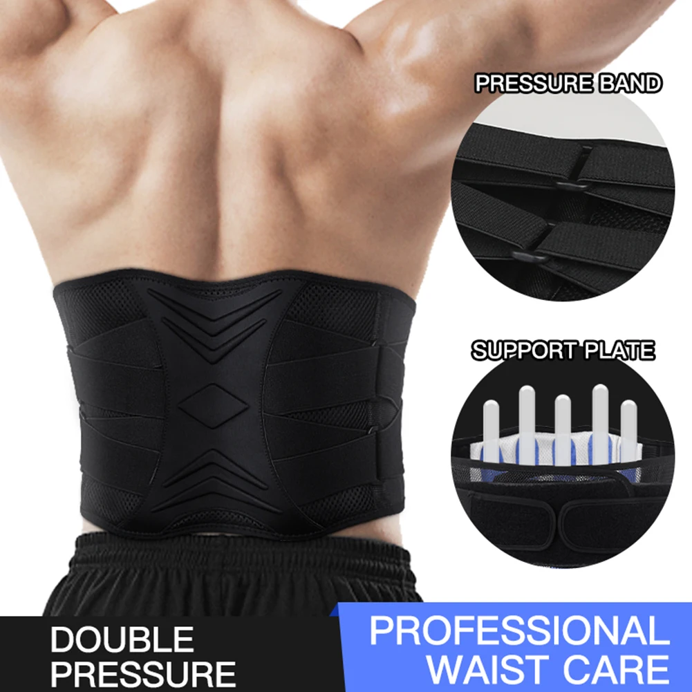 

Waist Spine Support Belt Protective Brace Sports Fitness Compression Lumbar Back Easy Safety Working-out Ornaments