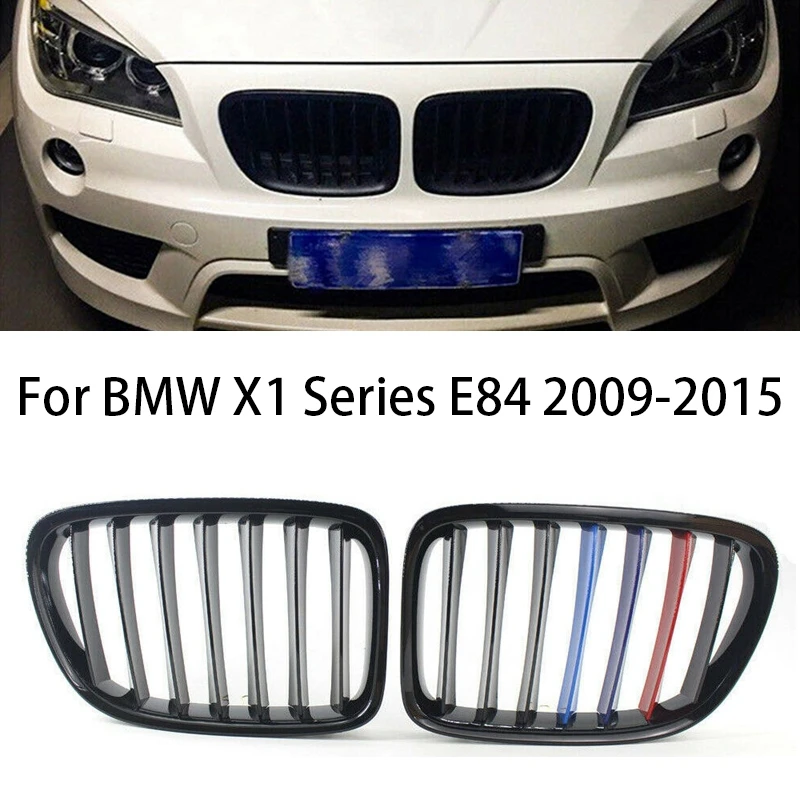 

Для BMW X1 E84 2010-2015 глянцевая черная M Одиночная планка передний бампер решетка гриль капота радиатор решетка автомобильные аксессуары