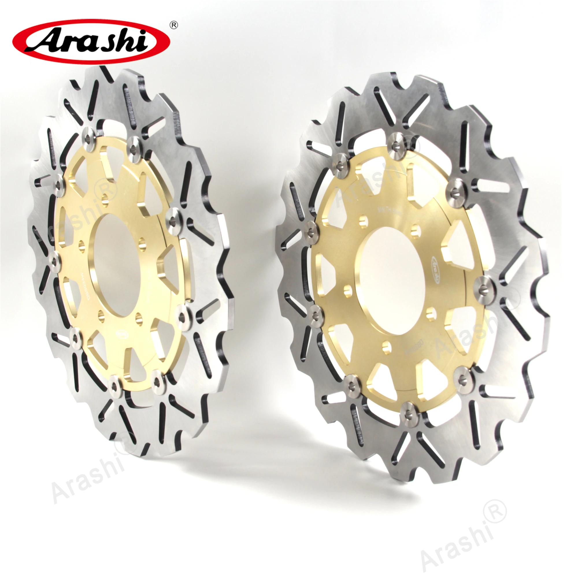 Arashi 1 комплект для KAWASAKI ER6F 650 2006 2015 CNC Передние Задние тормозные диски ER 6F 2007 2008 2009