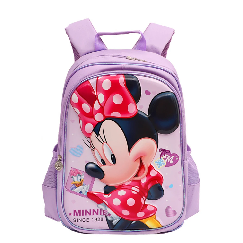 Дизайнерские школьные портфели Disney для девочек, рюкзаки с мультяшным принтом Минни Маус для подростков, вместительные брендовые сумки, 2021