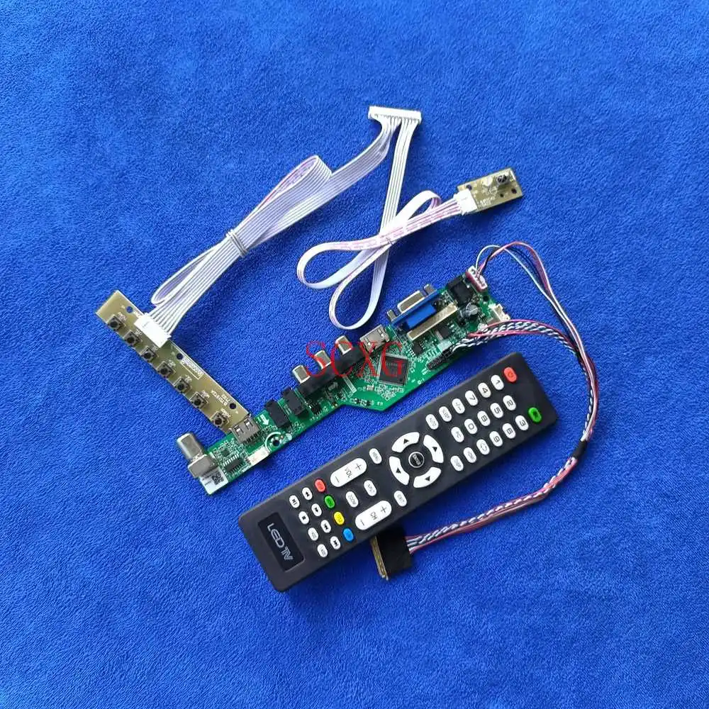 

LVDS 40-Pin 1366*768 Analog signal For B140XW01/B140XW02/B140XW03 DIY Kit Display drive board LED LCD VGA USB AV HDMI-compatible