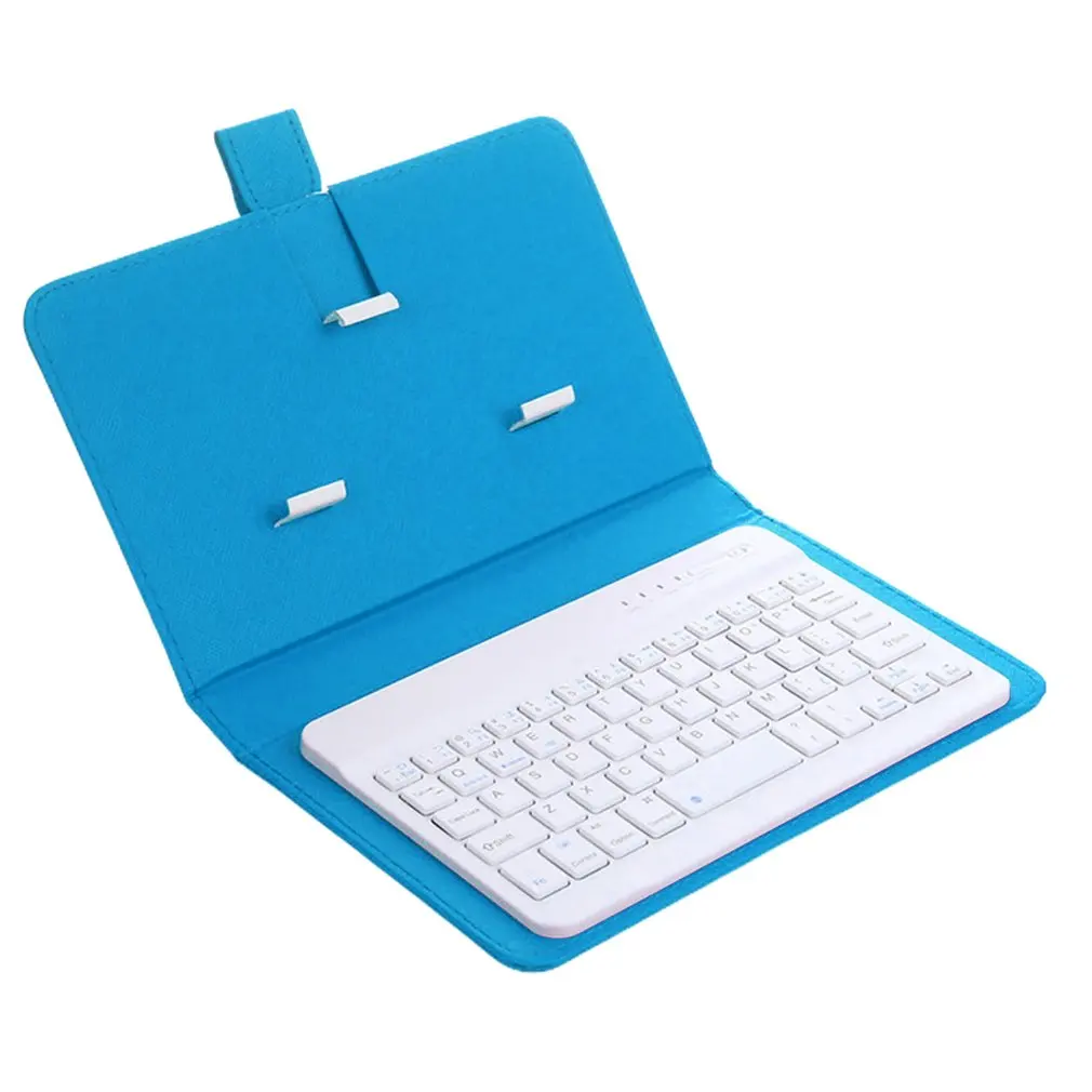 

Portable PU Leather Wireless Keyboard Case for iPhone Protective Mobile Phone with Bluetooth Keyboard For IPhone 6 7 Smartphone