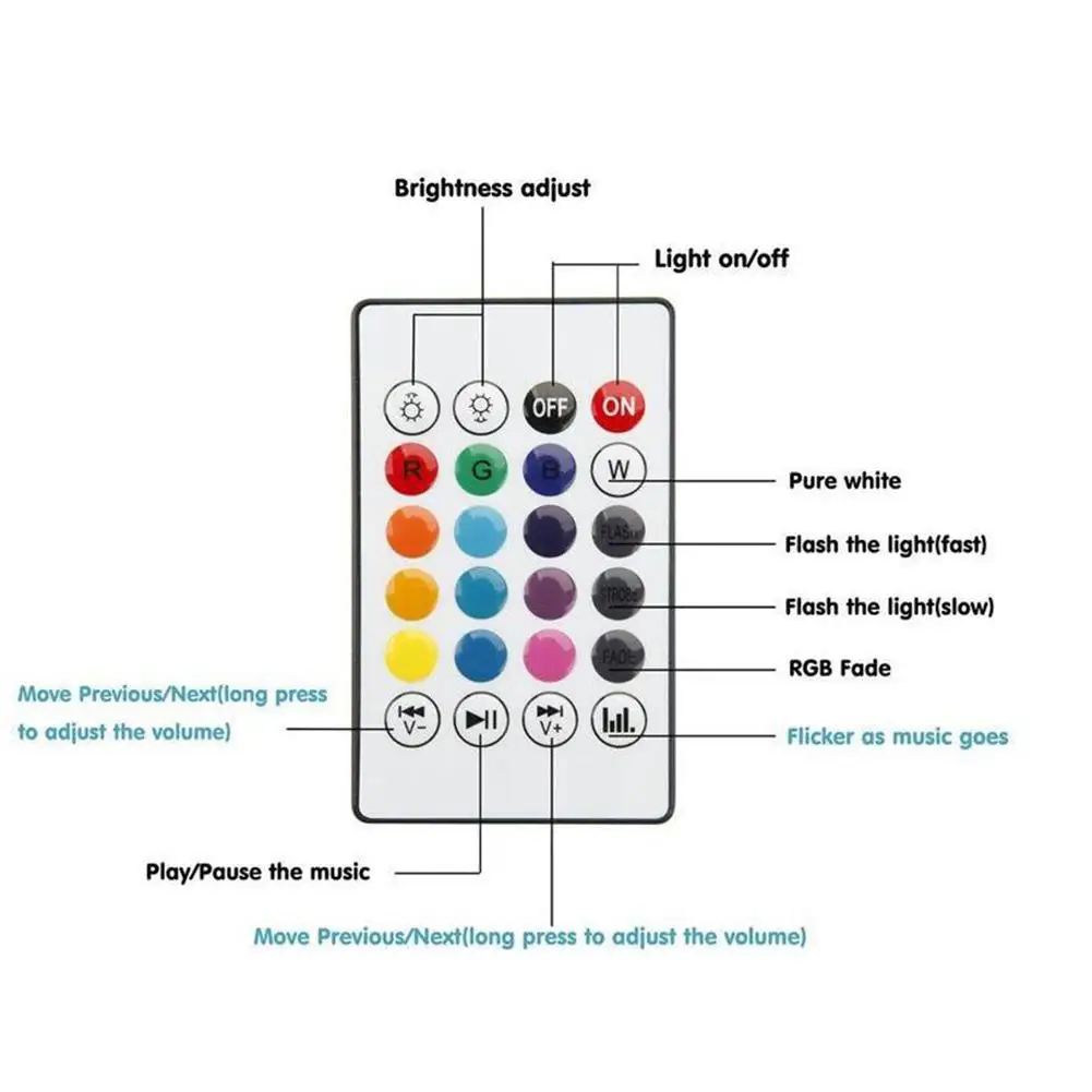 

Dimmable E27 RGB LED Light Wireless Bluetooth Speaker Bulb Remote Control Music Play Speaker Lamp