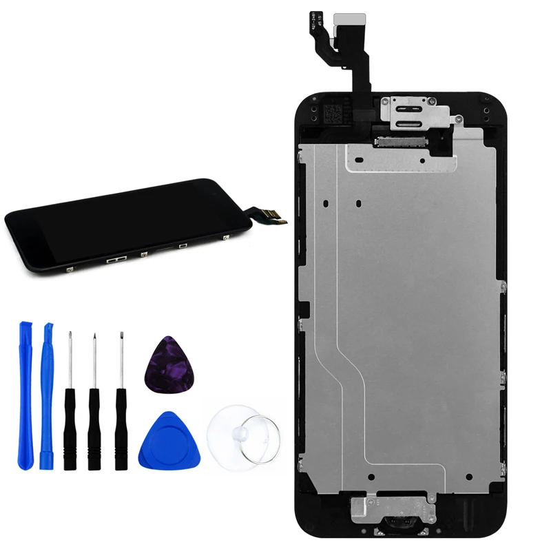 

10Pcs/Lot Full Set LCD Display For iPhone 6 6S Complete LCD Screen Touch Digitizer Full Assembly Replacement Home Button+Camera