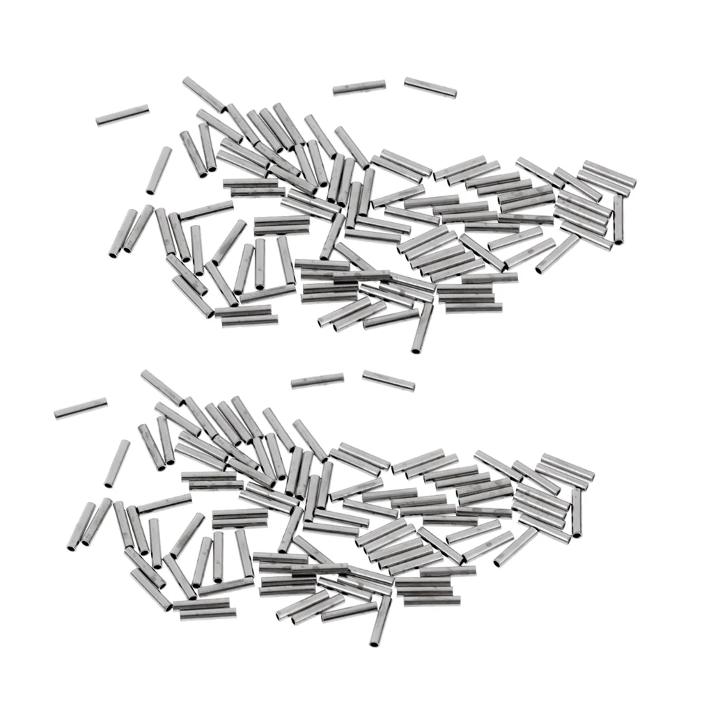 200 шт. обжимные муфты для одной стволы 100% медь рыболовная леска поводок трос