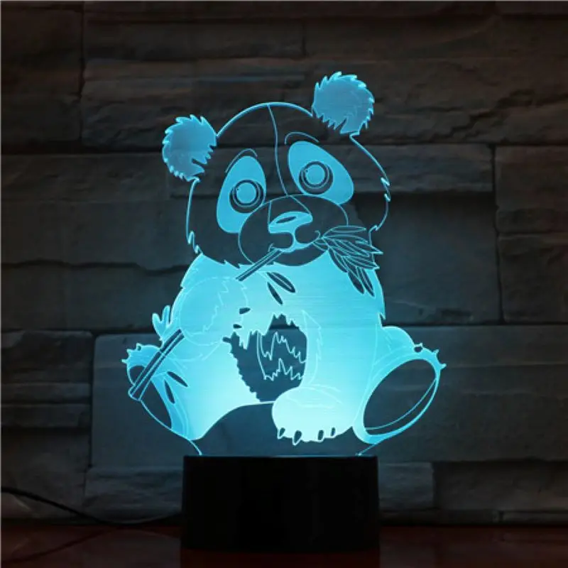 Nighdn 3D Lamp Creative7/16Colors Night Lights Novelty Illusion Bedrooom BearToy for Home Decorative Light Holiday Gifts | Освещение