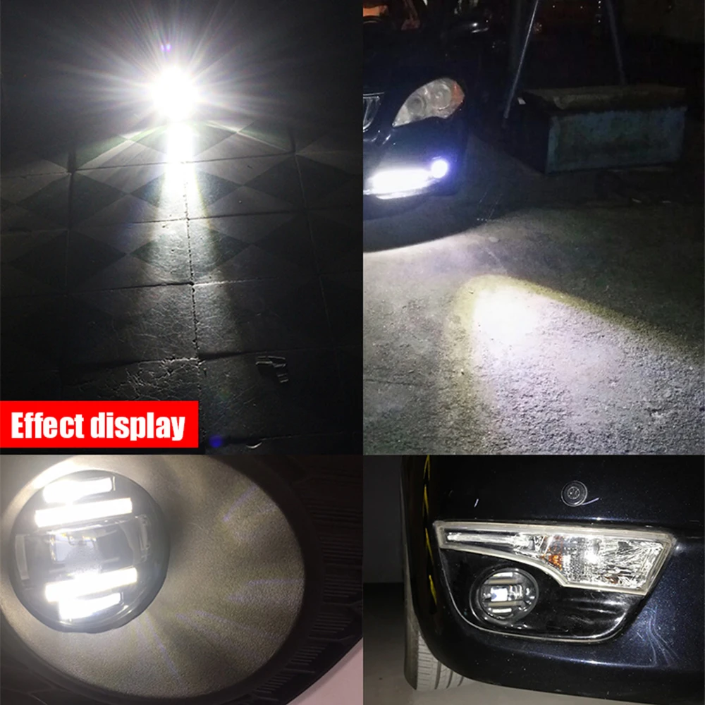 Cawanerl 2 X Противотуманные фары Дневные Фары Светильник LED DRL дневная ходовая лампа