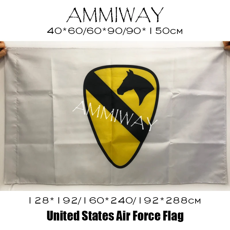 Флаги американской армии AMMIWAY всех размеров первый кавалерийский Флаг ВВС США