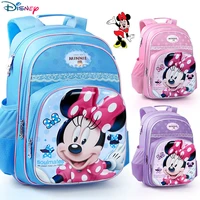 disney childrens schoolbag cartoon minnie bag student girl backpack large capacity waterproof ergonomic bags
